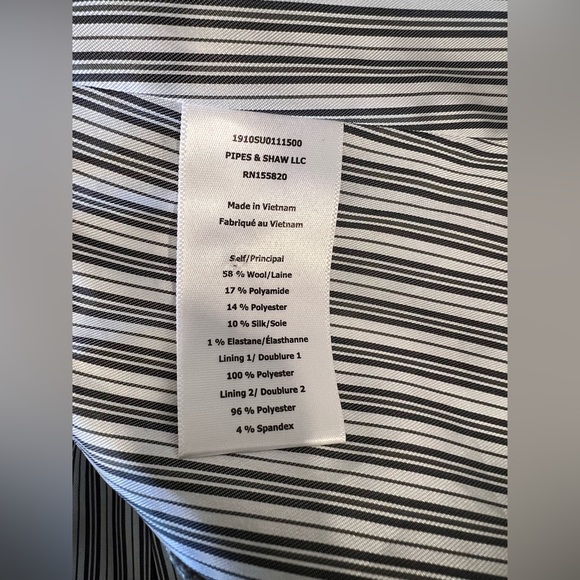 Veronica Beard Farley Wool Tweed Gray Blazer Dickey Jacket Upcollar Size 0 Coat - Picture 7 of 7